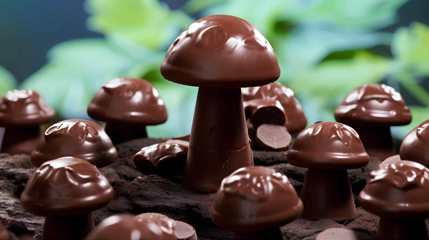 dark chocolate vs milk chocolate mushroom bars