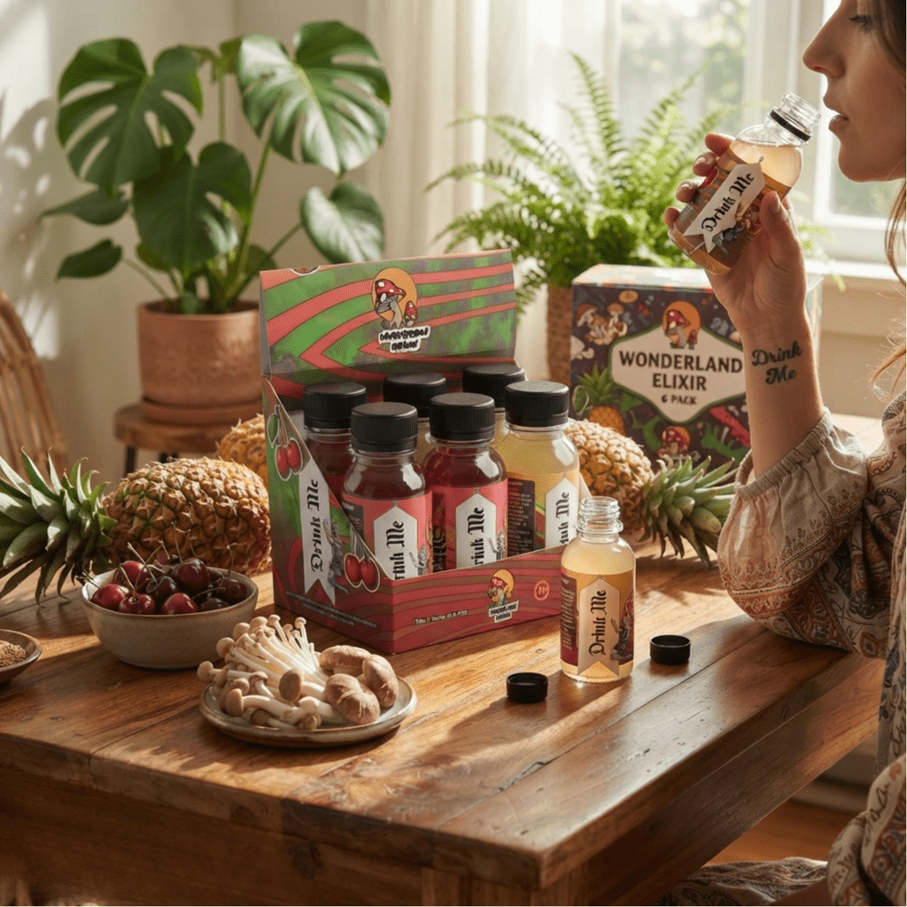 sober curious mushroom drinks