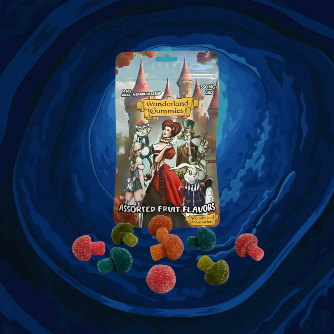 Wonderland Mushroom Gummies-Assorted fruit flavours