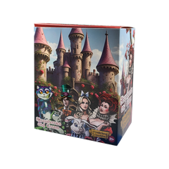 Wonderland mushroom chocolates box pack strawberries and cream