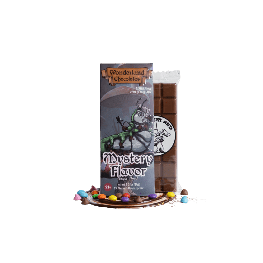 Wonderland mushroom chocolates bar of mystic flavour