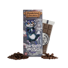 Wonderland mushroom chocolate break-up bar with 15 precision-dosed squares

