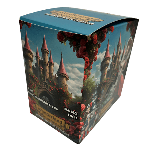 Wonderland magic mushroom blend gummies in 5 assorted flavors

