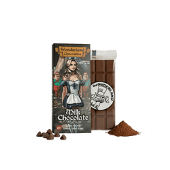 Wonderland mushroom chocolate break-up bar with 15 precision-dosed squares

