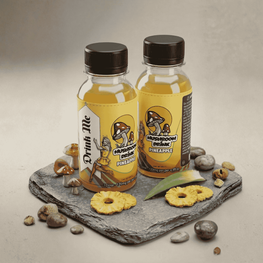 Wonderland mushroom drink duo pack – pineapple 1200mg bottles

